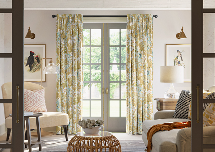 Wisteria, Ochre - Made to Measure Curtains - Image 3